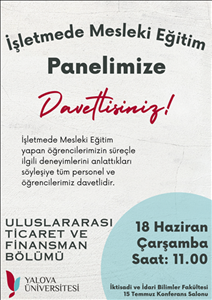 İşletmede Mesleki Eğitim Yapan Öğrencilerimiz ile Söyleşi